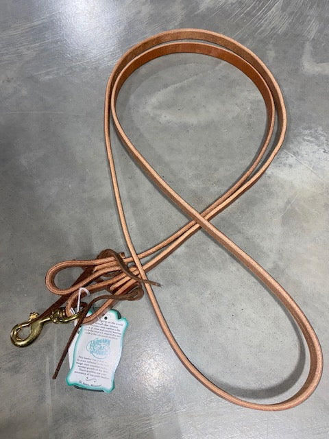 Berlin Harness Leather Roping Reins with Tie Ends