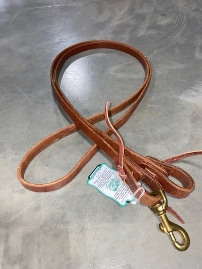 Berlin Harness Leather Roping Reins with Tie Ends