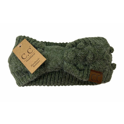 C.C Beanie Bobble Knit Head Wrap