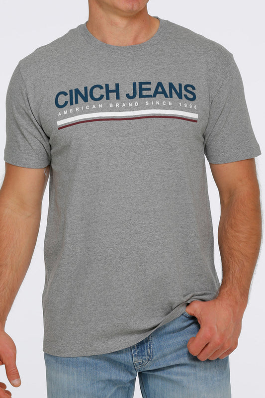 Cinch Men's Heather Gray American Brand T-Shirt