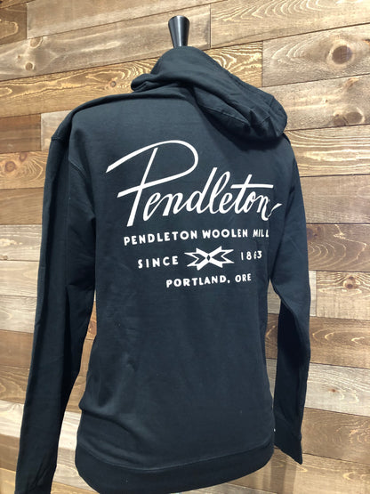 Pendleton Men's Antique Black Logo Hoodie