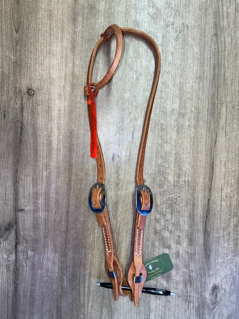 Berlin Rolled Ear Headstall with Quick Change Ends