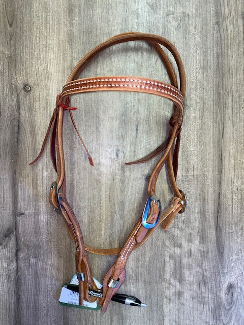 Berlin Browband Headstall with Quick Change Ends - Silver Buckle