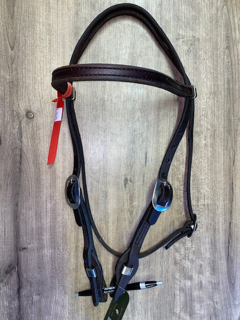 Berlin Dark Oil Browband Headstall with Quick Change Ends