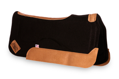 Impact Gel Contour Classic Saddle Pad - Brown Wear Leathers