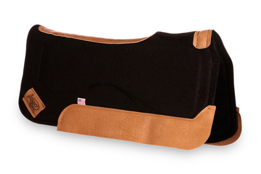 Impact Gel Contour Classic Saddle Pad - Brown Wear Leathers