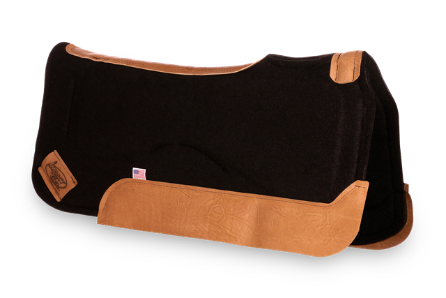 Impact Gel Contour Classic Saddle Pad - Brown Wear Leathers