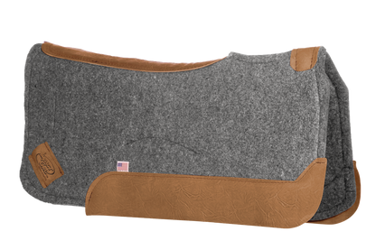 Impact Gel Contour Classic Saddle Pad - Brown Wear Leathers