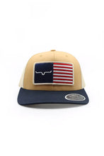 Load image into Gallery viewer, Kimes Ranch American Flag Trucker Cap
