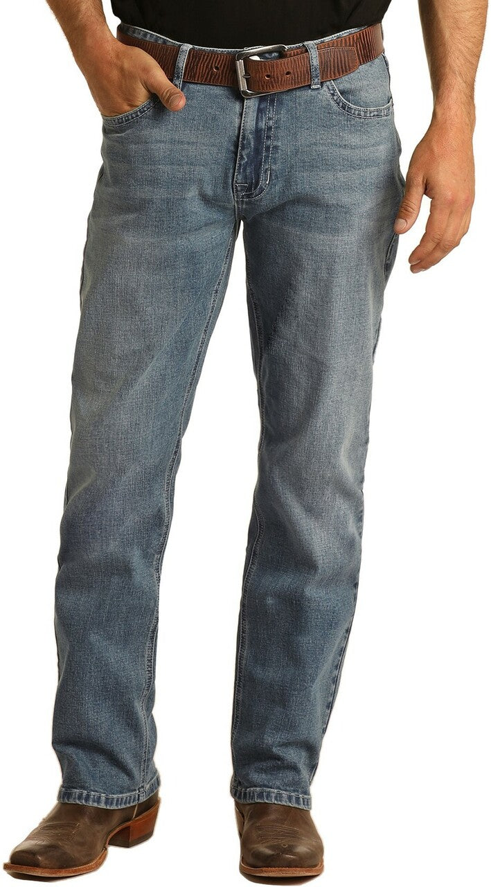 Rock & Roll Men's Hooey Relaxed Fit Stackable Jean