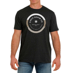 Cinch Men's "Nineteen Ninety Six" Logo Heather Black T-Shirt