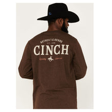 Load image into Gallery viewer, Cinch Men&#39;s Graphic Logo Brown With Cream T-Shirt
