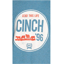 Load image into Gallery viewer, Cinch Boy&#39;s Lead This Life Blue Graphic T-Shirt
