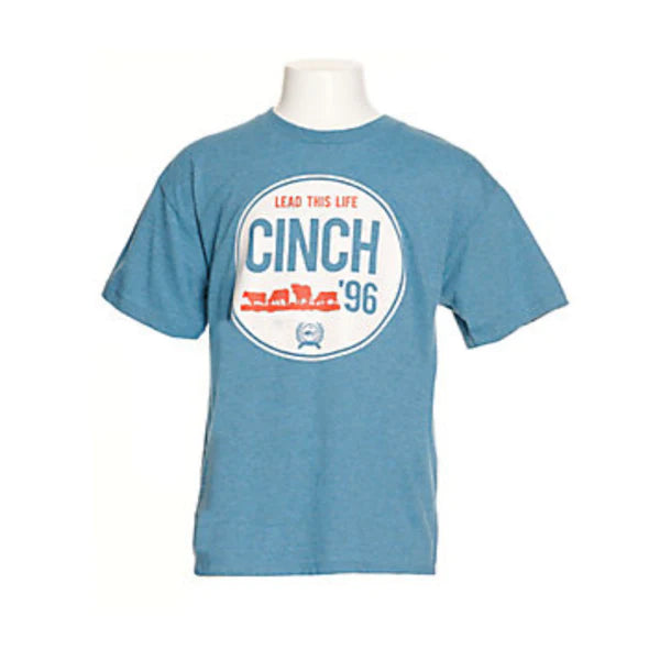 Cinch Boy's Lead This Life Blue Graphic T-Shirt
