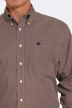 Load image into Gallery viewer, Cinch Men&#39;s Cream, Brown, &amp; Rust Geo Western Shirt
