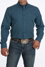 Load image into Gallery viewer, Cinch Men&#39;s Modern Fit Blue Print Western Shirt
