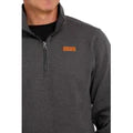 Load image into Gallery viewer, Cinch Men&#39;s Knit Charcoal Quarter Zip Sweatshirt
