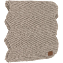Load image into Gallery viewer, C.C Beanie Chevron Knit Scarf
