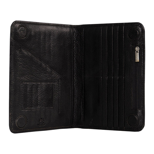 STS KAI Black Aztec Magnetic Wallet