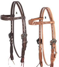 Load image into Gallery viewer, Cashel Guns &amp; Roses Browband Headstall
