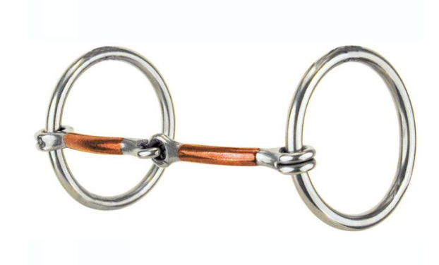 123 Reinsman Traditional Loose Copper Snaffle Ring Bit