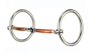 123 Reinsman Traditional Loose Copper Pony Snaffle Ring Bit