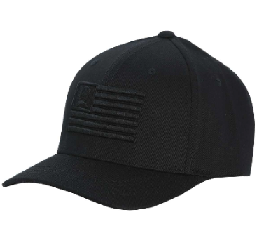 Cinch Men's FlexFit Blackout Flag Cap