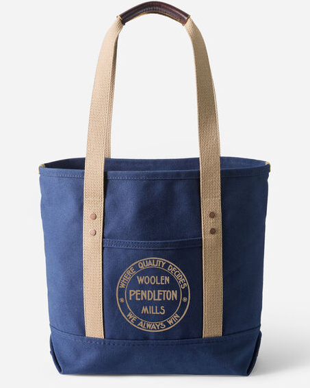 Pendleton Navy Canvas Tote