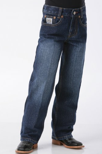 Cinch Boy's Dark Wash White Label Slim Jean