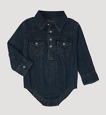 Wrangler Infant Denim Western Bodysuit