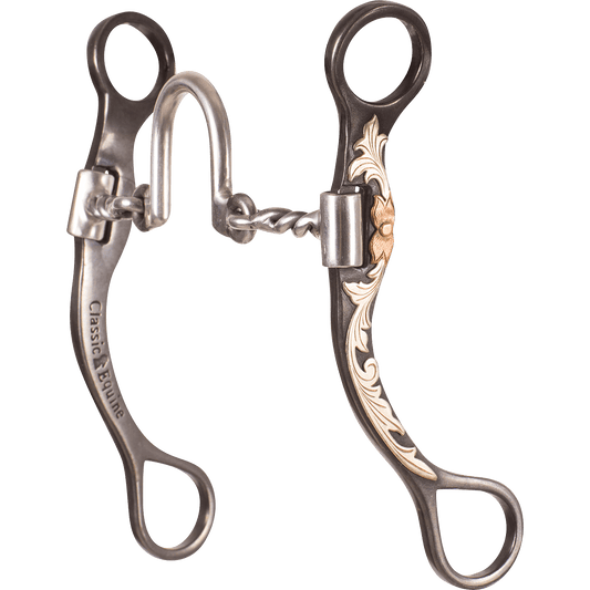 Classic Equine BitLogic 7 1/2" Cheek Bit - Ported Twisted Wire