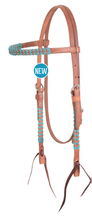 Load image into Gallery viewer, Martin Laced Harness Browband Headstall

