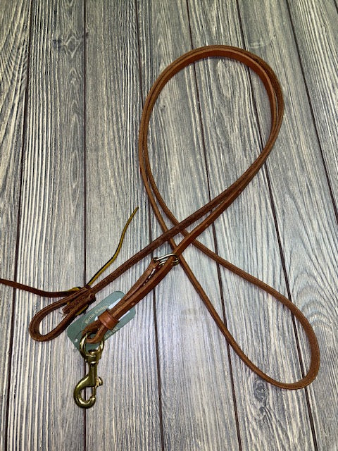 Berlin 5/8" Leather Roping Reins - 7.5' Long