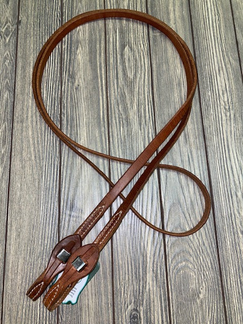 Berlin 5/8" Leather Roping Reins with Quick Change Ends