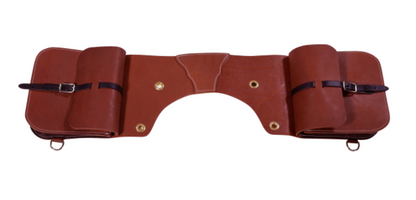 Richland Yellowstone Leather Saddle Bag - Large