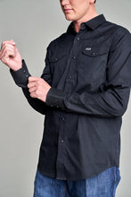 Load image into Gallery viewer, Kimes Ranch Men&#39;s Blackout Black Western Shirt
