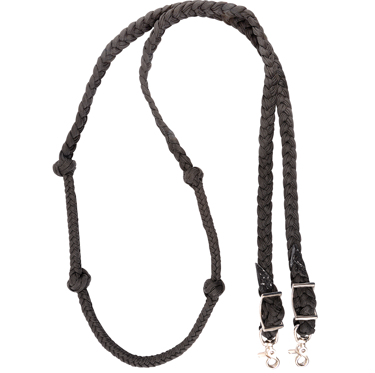 Martin Braided Nylon Barrel Reins with Knots - 1"