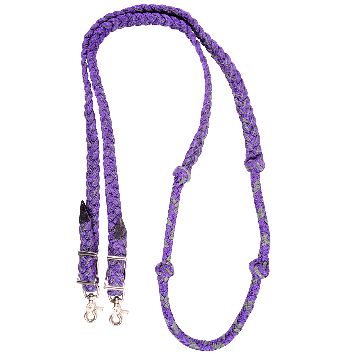 Martin Braided Nylon Barrel Reins with Knots - 1"