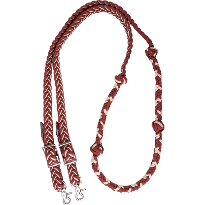 Martin Braided Nylon Barrel Reins with Knots - 1"