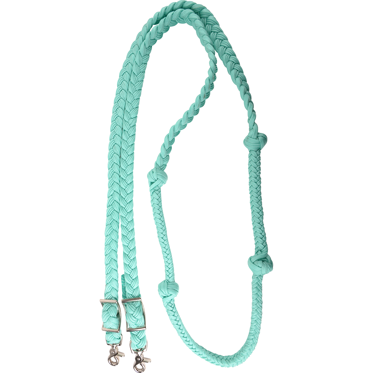 Martin Braided Nylon Barrel Reins with Knots - 1"