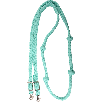 Martin Braided Nylon Barrel Reins with Knots - 1"