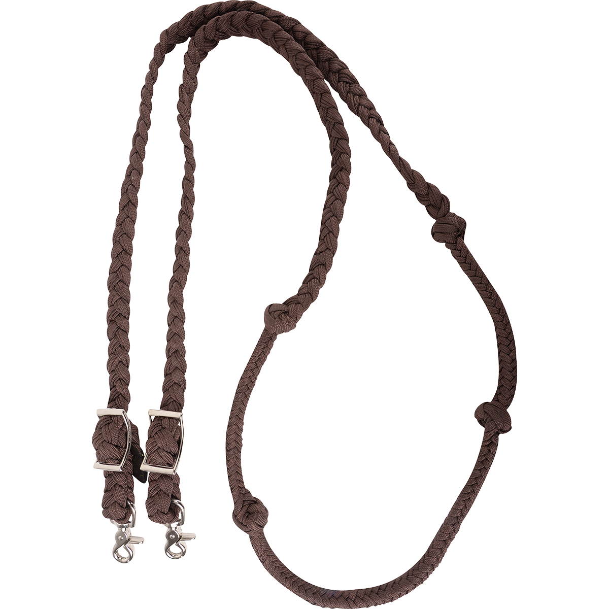 Martin Braided Nylon Barrel Reins with Knots - 1"