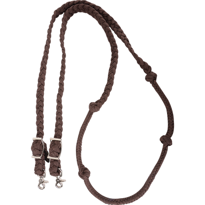 Martin Braided Nylon Barrel Reins with Knots - 1"