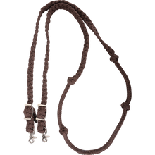 Load image into Gallery viewer, Martin Braided Nylon Barrel Reins with Knots - 1&quot;
