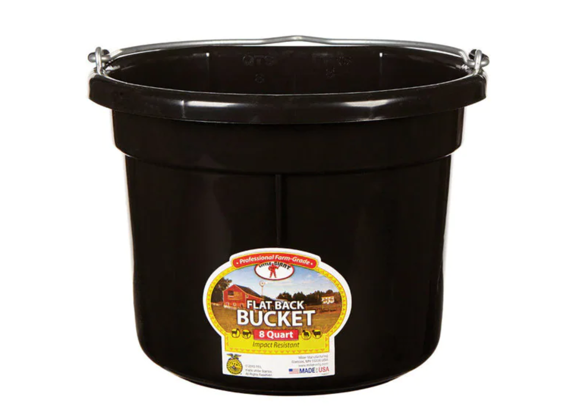 Rubber Flat Back Bucket