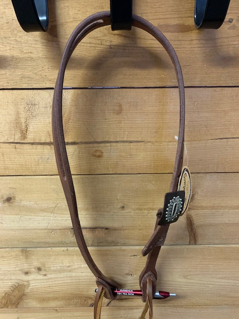 Cowperson Tack Slit Ear Headstall 5/8"