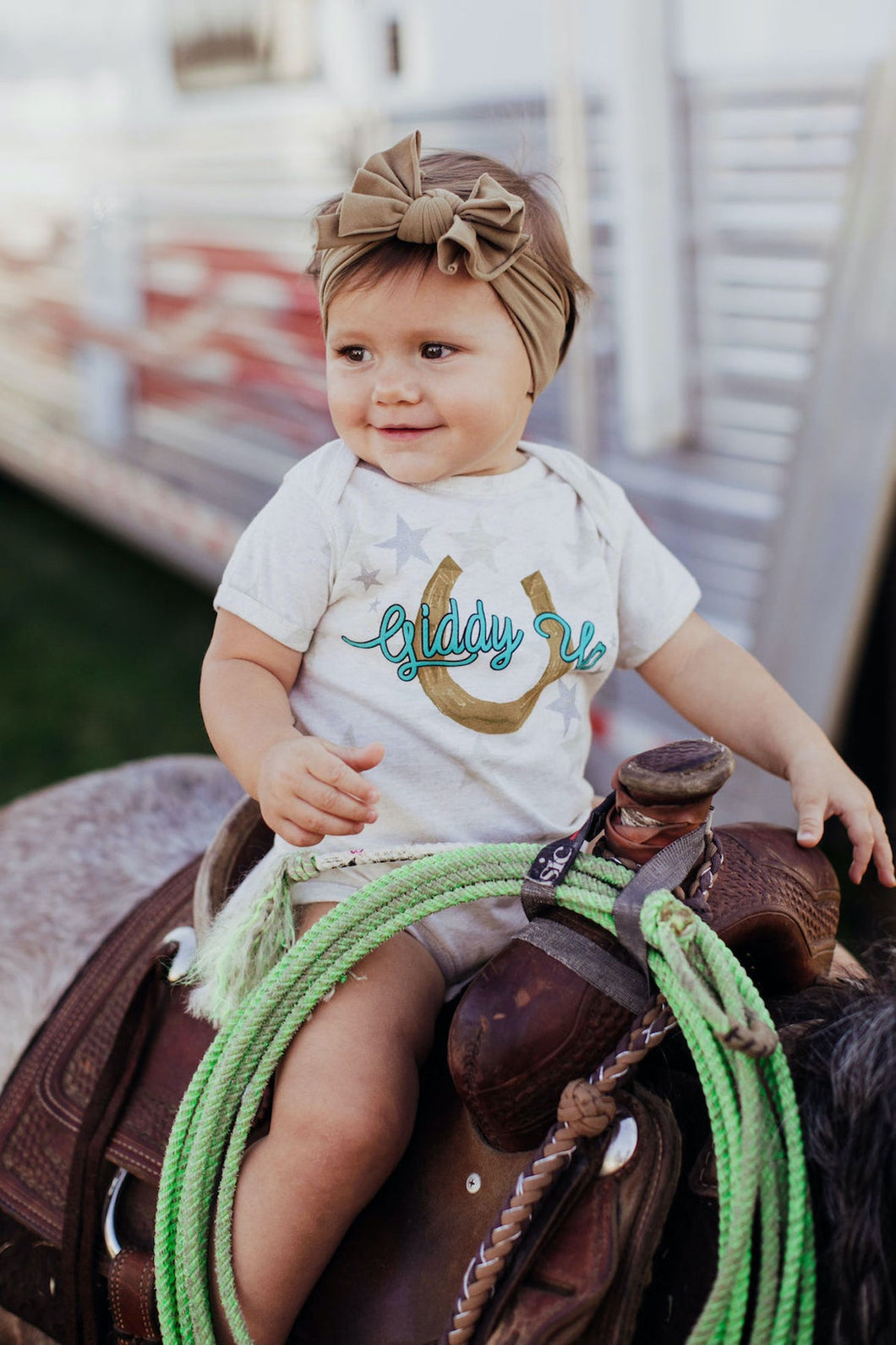 Rodeo Q Girl's Infant Giddy-Up Onesie