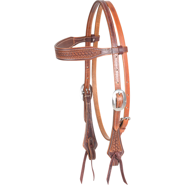 Martin Weathered Antiqued Mini Basket Headstall