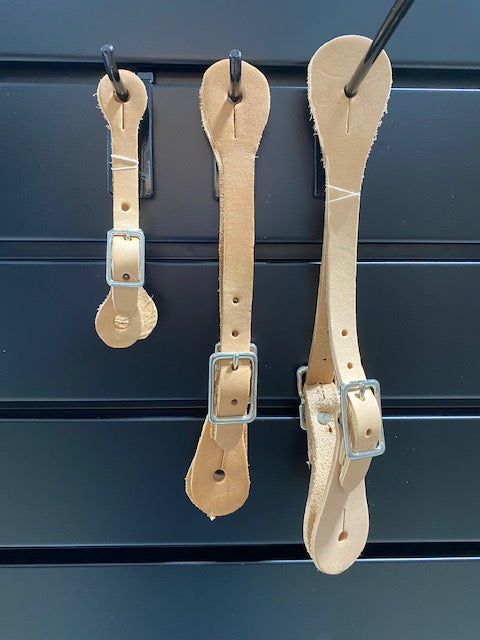 HR Natural Leather Spur Straps