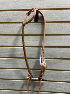 CST One Ear Headstall with Pineapple Knot Cheeks & Copper Buckle